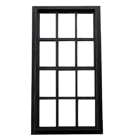 1/12 Skala Miniature Dukkehuse Vindue Plastikrammer Til Børn Og Voksne Pædagogisk Legetøj Hus Tilbehør Hvid[HK]