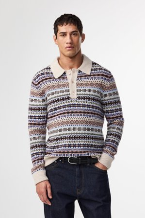 Robbie Polo Herr Multi Certified Wool
