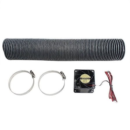 3D Printer Udstødningsventilator Slange Krypteret Folie Ventilationsrør Skalerbart Røgrør til Voron 2.4 R2 Trident, med VENTILATOR