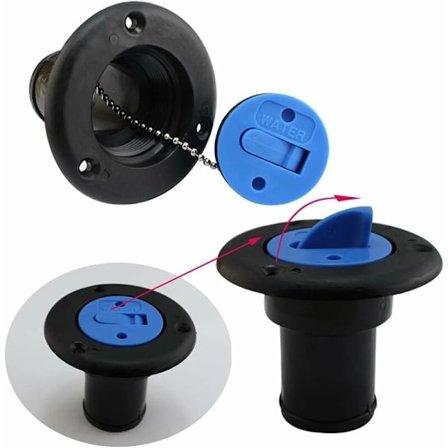 RV Vattentanklock 1/2" Färskvatten Påfyllningsdörr Vattentank för Husbil Släpvagn Husvagn 38mm