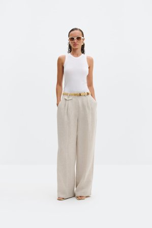 Malina - Yana linnebyxor - 48 - Sand