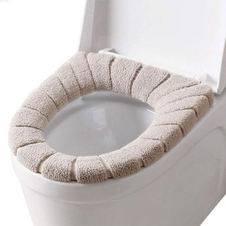 Toiletsæder, WC-sædebetræk Blødt varmt badeværelsespude Vaskbart