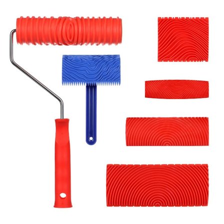 Wood Graining Tool Set Maleverktøy Tremønsterrulle