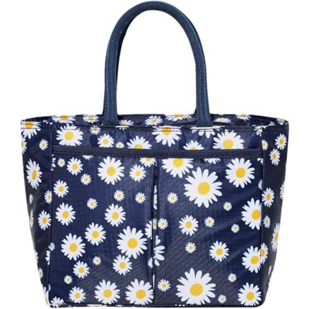 Isoleret frokostpose, bærbar termisk frokostpose køletaske Daisy mønster frokostboks arrangør tote taske til kvinder voksne børn piger arbejde skole 