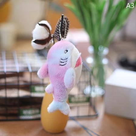 12CM Cartoon Shark Plysch Doll e Sharks Nyckelring Mjuk fylld Do - Perfet A3