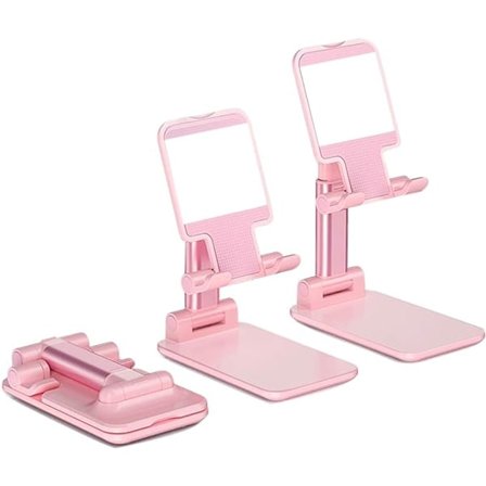 Justerbara skrivbordsställ för mobiltelefoner, hopfällbart mobiltelefonhållare för surfplatta, stativ för mobiltelefon och surfplatta