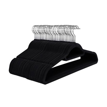 Mustat samettihenkari 50 kpl