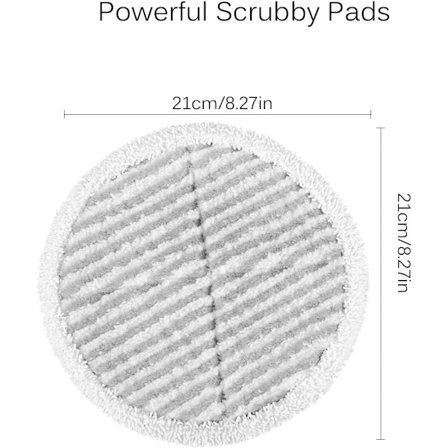6 ersättningsdynor för Bissell 2124 2039A Spinwave-mopp (2 soft-touch-dynor + 4 skursvampar)