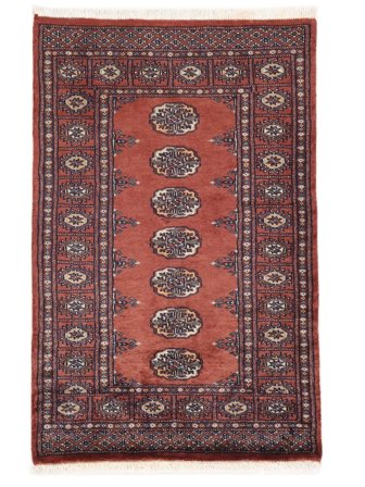 Tapete Oriental Paquistão Bucara 3Ply 78X119 Vermelho Escuro/Preto (Lã, )
