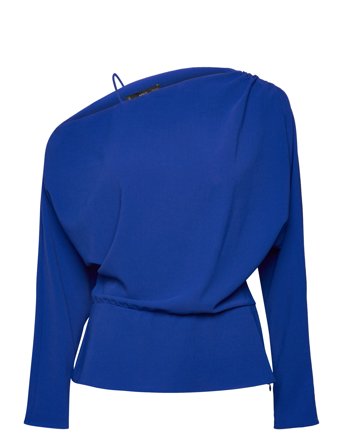 Mango | Asymmetrical Gathered Blouse | S