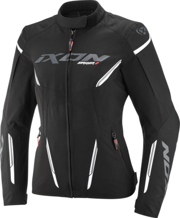 Motorradjacke Ixon Striker 2 Lady Damen Schwarz/Weiß M