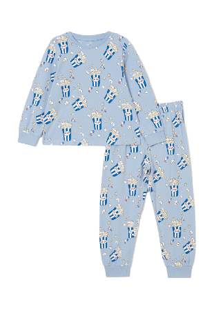 Å KIDS Mönstrad pyjamas PEAR Sovkläder & morgonrockar Gul 98/104