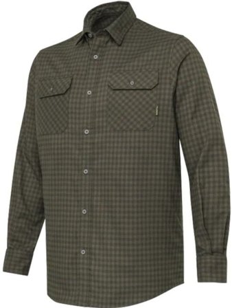 Beretta M's Cadet Flannel Shirt Green/Brown Check