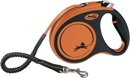 Flexi XTREME nauhakelatalutin M, 5 m, musta/oranssi - Flexi