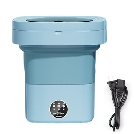 11L hopfällbar tvättmaskin med centrifugtork, blått ljus sterilisering tvättmaskin för underkläder babykläder