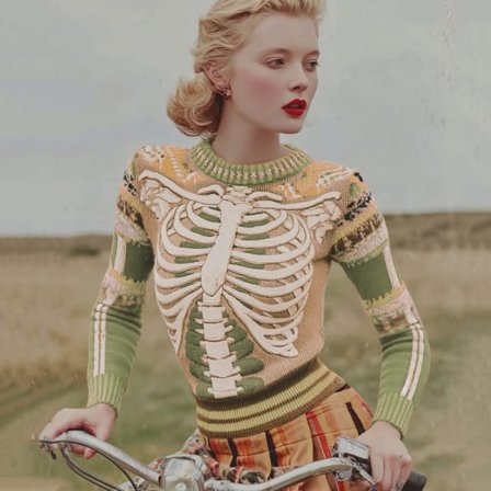 Halloween 3D digital print dame rund hals løs sweater blød sweater afslappet mode