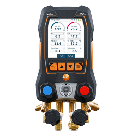 Testo 558s Manometerställ digitalt, 4-vägs, Ventilation