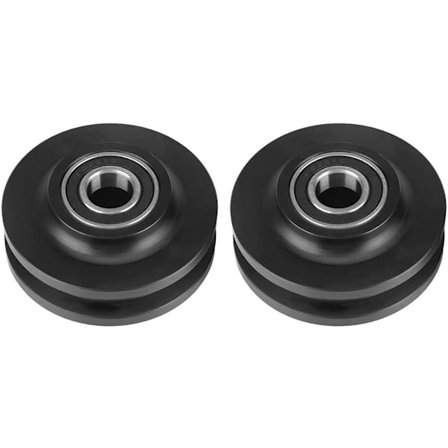 2 stk. Skydedørsrulle til skab, hardware til rulleskab