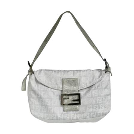 Fendi Vintage Pre-owned Shoulder Tass , Grijs , Dames , Maat: ONE Size Vintage Tassen