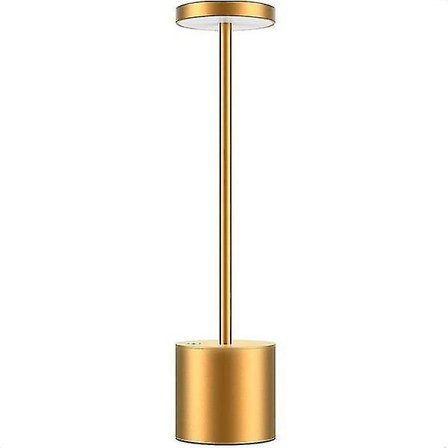 Led Bordlampe Trådløs Bærbar Usb Ladbar Gull