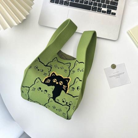 Strik Håndtaske Knot Håndledstaske GRØN green