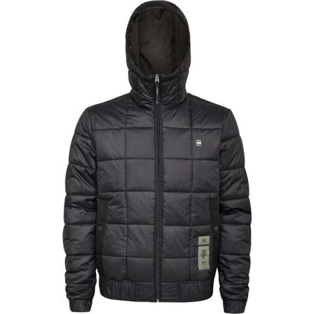 G-star, Meefic square quilted hooded jacket Czarny, Mężczyzna, Rozmiar: S