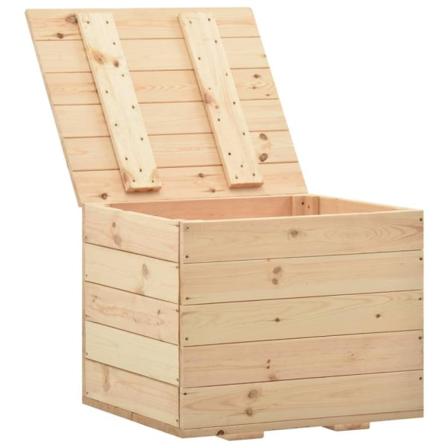 Vidaxl Förvaringslåda 60x54x50,7 Cm Massiv Furu Brun