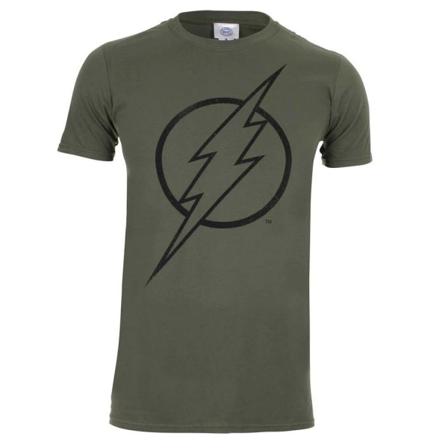 The Flash Herr Logotyp T-shirt M Militärgrön