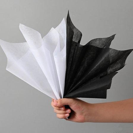 100 ark koreansk bomullsblomsterpapir ikke-vevd blomsterinnpakningspapir