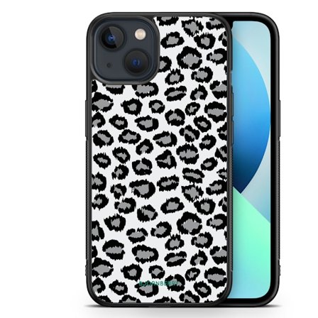 Bjornberry Skal iPhone 13 Mini - Grå Leopard