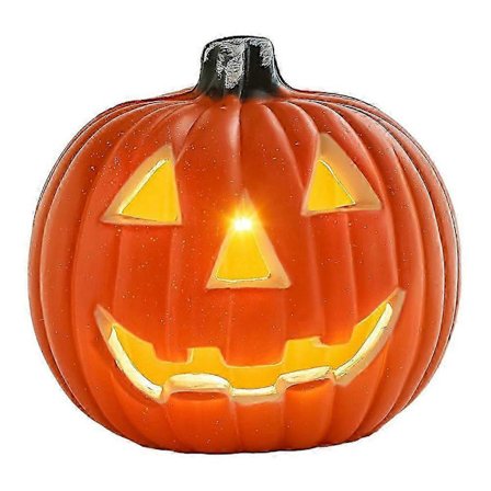 Halloween LED Pumpalykta Batteridriven 20x18cm