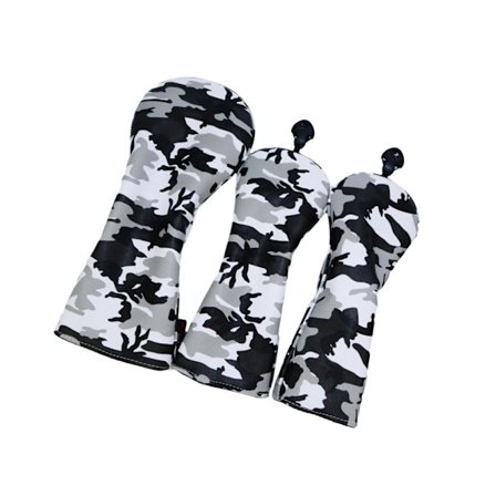 Golf Wood Headcover Set Stilfull Driver Fairway Klubbhuvud-XF17- 3 st Nr 1/3/5 3 st Nr 1/3/5_max