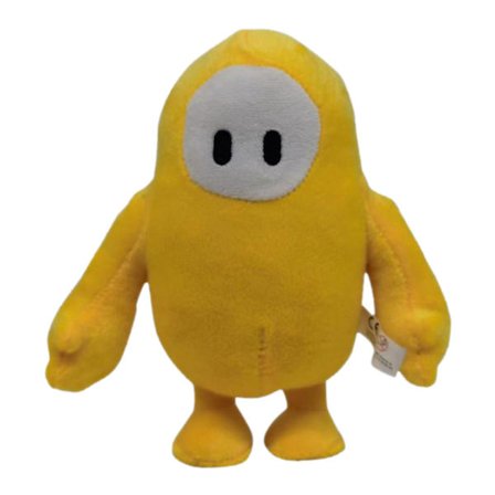 18cm Fall Guys Plysch Myk Leke Utstoppet Leke Spillfigur Hjem Sofa Dekorasjon Rød Gul