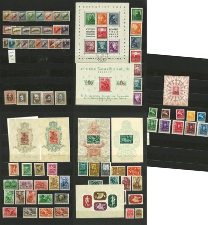 Ungarn til 1976 - Samling i 4 indstiksbøger - Postfrisk