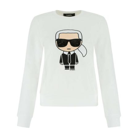 Karl Lagerfeld Sweatshirt Hvid, Dame Sweatshirts