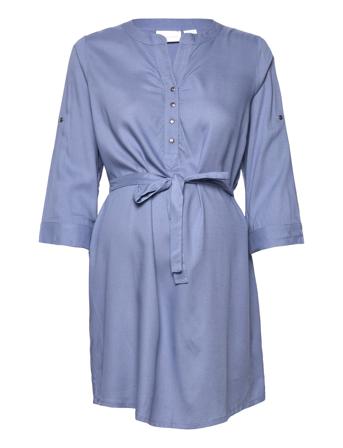 Mlmercy 3/4 Woven Tunic Eco Tunika Blå Mamalicious*Betinget Tilbud