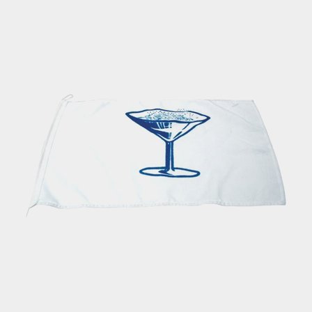 Humour flag Champagne glass, 45 x 30 cm