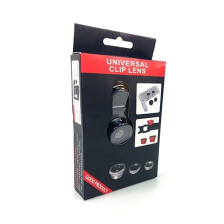 Universaali klipsilinssi 3 in 1