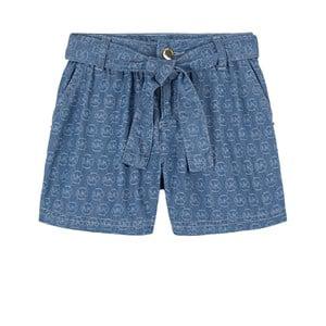 Michael Kors Blue MK Logo Chambray Shorts 4 Years - Shorts - 4 years - Blue