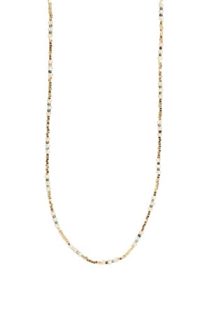 Necklace 42cm shiny gold/green GP