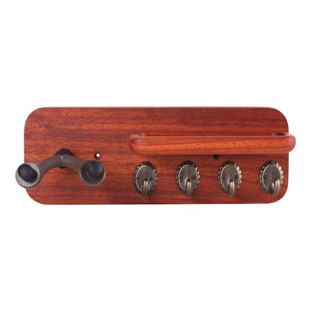 Kitaran seinäteline, puinen monitoiminen säilytysteline, akustinen sähkökitara, bassoviulu, massiivipuinen pidike