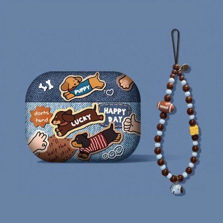 Lämplig för Cowboy Dog AirPods 1/2 generation skyddsfodral hörlursfodral full täckning trådlöst Bluetooth hörlursfodral