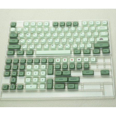 Matcha Grønne Japansk Stil Keycaps 123 Taster XDA Profil Sublimering PBT Keycaps Personliggørelse DIY