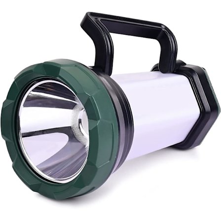 Uppladdningsbar strålkastare, handhållen ficklampa 6000 lumen 6 lägen