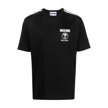 Moschino, Tee Czarny, Mężczyzna, Rozmiar: S