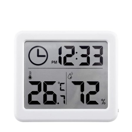 Termometer för inomhusbruk Termometer Hygrometer Digital Lcd C/f Temperatur Fuktighetsmätare Väderstation -10-70c
