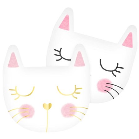 Rosa Katt Servietter 12-pakning