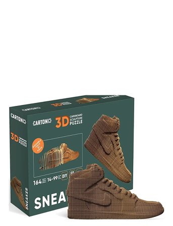 Cartonic 3D Puslespil Sneaker Brown Cartonic
