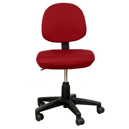 2 stk Universal Computer Office Chair Ryggstøtte Deksel Beskyttende Stretchable Roterende Drafting Chair Slipcover Rød