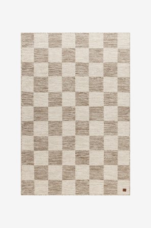 KM Home - Matta i ull Chessie - Beige - Ullmattor - 140X200 - Från Homeroom
